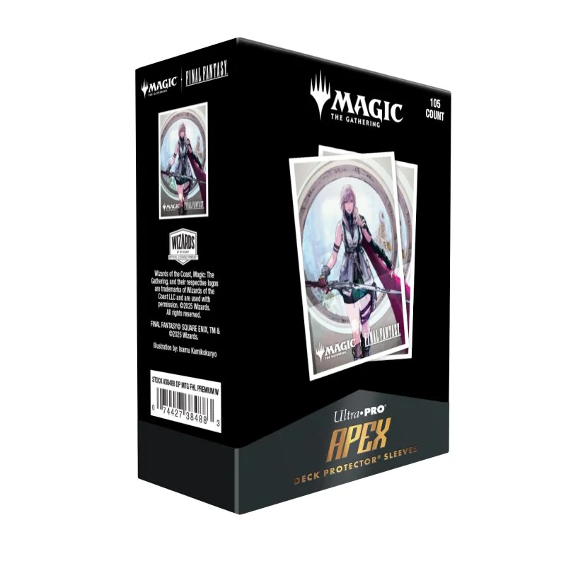Ultra Pro - Final Fantasy Magic The Gathering 105ct APEX Deck Protector Sleeves - Lightning, Army of One